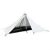 Niceminiwall Tienda de campaña ultraligera pirámide para personas con capas interiores y exteriores, tela resistente al desgarro 210T, mosca impermeable PU3000 y suelo Oxford PU4000, configuración