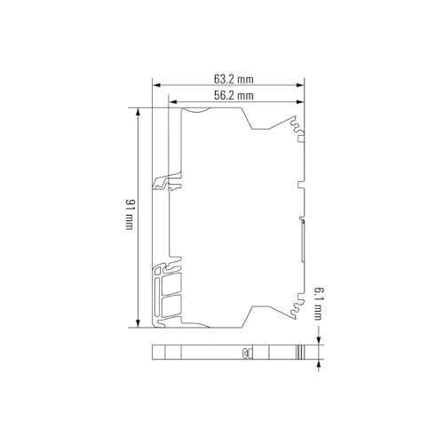 Module relais 110VDC 6A Weidmüller 8467470000 d'interface pour rail DIN - 2