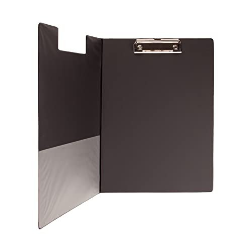 OFFICE POINT GERMANY Stück Klemmbrett A4 OFFICE POINT Klemmbrettmappe SCHWARZ Aufklappbare Klemmbrettmappe Schreibplatte mit Innentasche Kunststoffüberzug (Schwarz) (12) 3672200-09 Cover