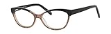 Marie Claire MC6215 Blue Light Filtering Reading Glasses Black/Brown 55mm+1.75