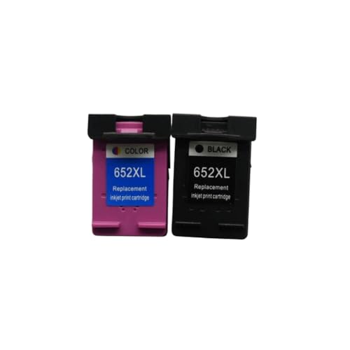 KzqNYewSm Cartucho De Tinta 652 XL 652xl Color Remanufacturado Compatible con DeskJet Ink Advantage 2135 1118(HP 652xl 1bk 1color)