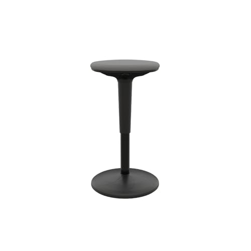 Image of Vari Balance Stool for Standing Desk - Ergonomic Active Sitting for Home Office - Adjustable Height 22 inch to 29 inch, 360 Degree Rocking Base, 275 lb Support - Black /Cool Grey