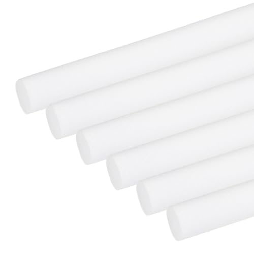 PATIKIL Backer Rod 1 in x 3.3 Ft, 6 Pcs Foam Rod Caulk Saver Expansion Joint Filler Rope Weather Strip Foam Noodle for Gaps Concrete Crack Filling DIY Craft (25mm Dia), White