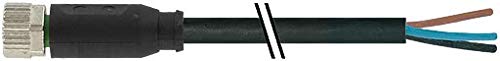 M8 socket 0° cable end, n.a