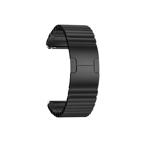 Bracelet acier 22mm noir haute durabilité compatible Huawei Watch 3 Pro
