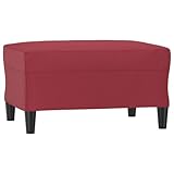 Couleur : rouge bordeaux Tomostar Pouf Ottoman, Tabouret Repose-Pieds Ottoman Repose Pied Salon Rouge Bordeaux 70x55x41 cm Similicuir