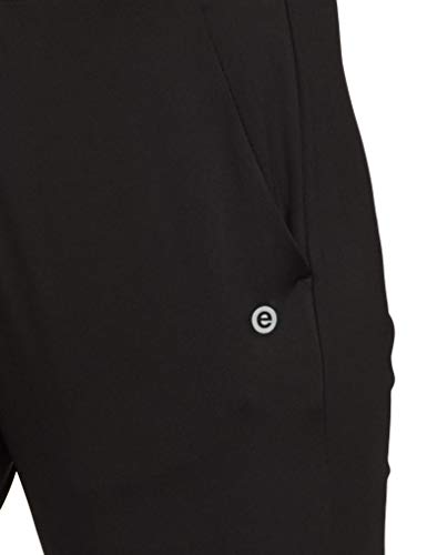 Image of Enamor Mid Rise 7 /8th Length Drawstring Closure Travel Pants for Women - Relaxed Fit, Quick Dry, Antimicrobial - E068