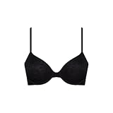 Calvin Klein Damen Demi-Plunge BH Lightly Lined mit Bügel, Schwarz (Black), 75D