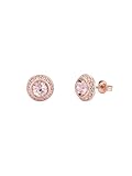 Ted Baker Soletia Solitaire Sparkle Crystal Stud Earrings For Women (Rose Gold Tone/Crystal)