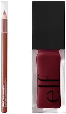 e.l.f. Glow Reviver Lip Oil & Cream Glide Lip Liner Bundle, Nourishing, High-Shine Tinted Lip Oil & Highly-Pigmented Lip Pencil, Vegan & Cruelty-Free