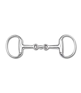 Waldhausen Edelstahl Pony Olivenkopfgebiss doppelt gebrochen