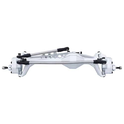 RC�J�[ �t�����g ���A �A�N�X�� �Z�b�g Compatible With Axial For Capra 1.9 For UTB AXI03004 AXI03000T1 T2 RC�J�[�p�[�c CNC���H�A���~��̌^�t�����g���A�|�[�^���A�N�X��(Silve