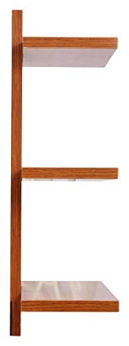 Image of TRUEBOND Wall Decor Shelf /Rack Set of 3 Shelve (3, Eco Teak)