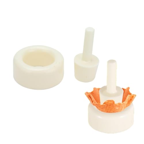 2PCS Waffle Cone Shaper, Cone Ice Cream Maker Cone Roller
