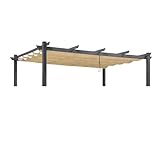 Spécifications : Taille de l'auvent 3,42L x 2,95l m. Il est utilisé pour remplacer l'auvent de gazebo PURPLE LEAF 4 x 3 m ou 4 x 2,7 m. Conseil : Veuillez vérifier la taille et le modèle de la pergola avant d'acheter