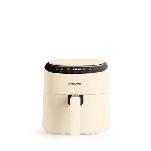 CREATE/FRYER AIR PRO COMPACT/Friteuse sans huile 3,5L Blanc cassé / 8 Programmes, facile à nettoyer, pratique, système de sécurité d'arrêt automatique, 1300W