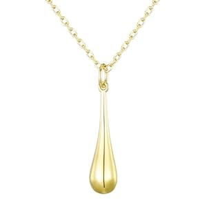 Philip Jones Gouden Teardrop Ketting