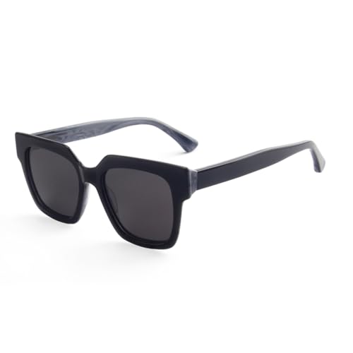 Lunettes de soleil vintage polarisées en acétate pour hommes et femmes avec protection UV totale