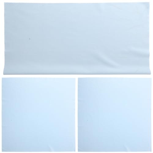 BESPORTBLE 3 Paños de Limpieza para Pantallas Electrónicas y Gafas Paño de Microfibra 37X37 CM Color Azul Claro para Móviles Cámaras E Instrumentos Musicales