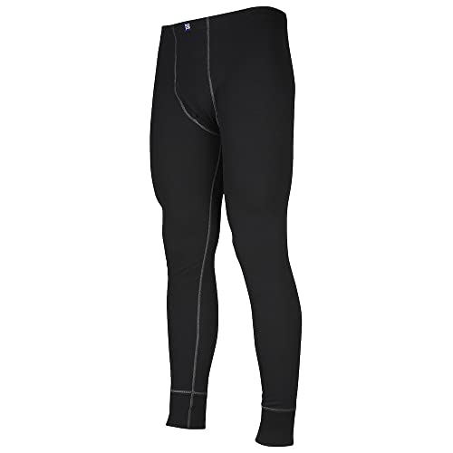 Caleçon long homme pour le ski et les sorties d'hiver noir M
