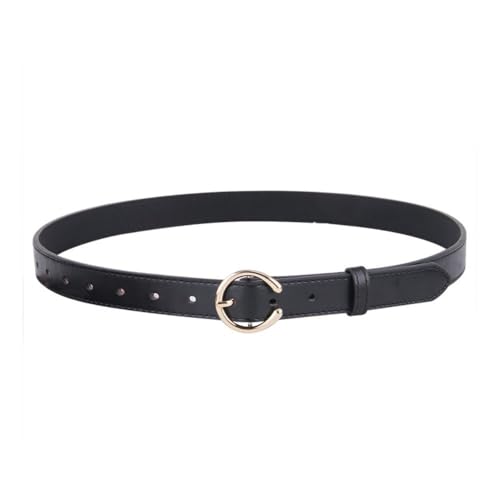 Pin Buckle Waistband Luxury Design Casual Trend Waist Strap Waist Decoration Women Trouser Dress Belts(black)