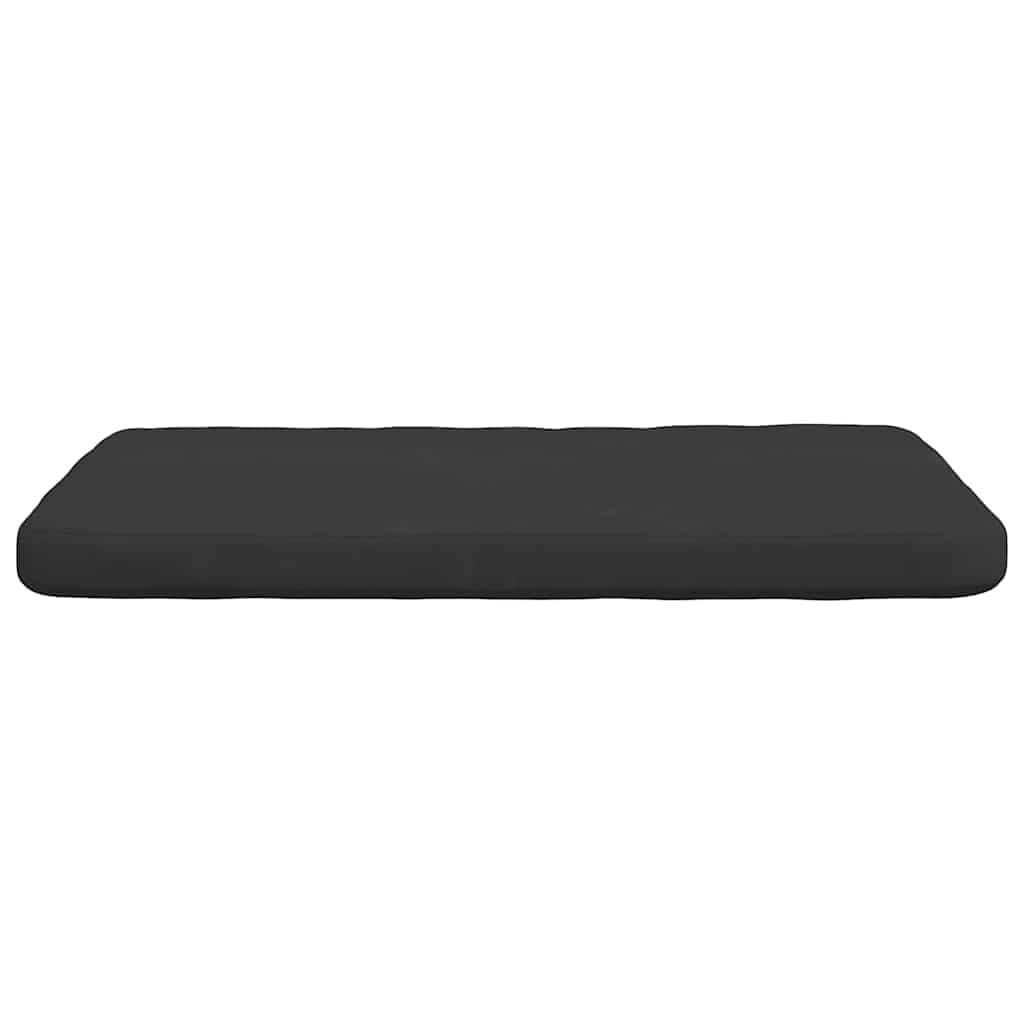 Sitzkissen 4er Set Schwarz 40x40x3 cm Stuhlkissen Indoor