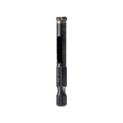 1/4-Inch Diamond Arbored Hole Saw Bit