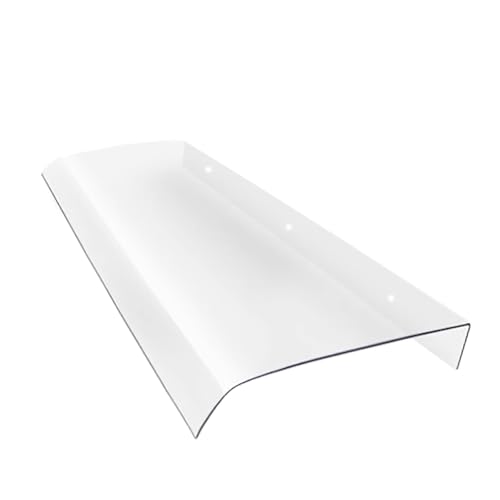 ZLSXAOASP Transparent Invisible Rain Awning Cover, Front Doors/Windows Overhang Awning, Shelter Thicken Clear Awnings for Patio, Porch, Deck(50x120cm/20x47in)