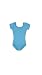 Capezio Little Girls' Team Basic Short Sleeve Leotard,Light Blue,S (4-6)