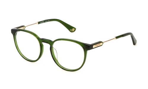 Police VPLF10 Prescription Eyeglass Frames, Havana Brown, 51/145/19 for Men, Havana Brown, 51/145/19