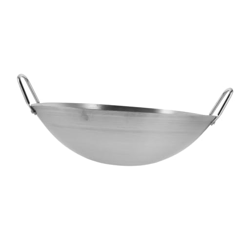 Wok de acero inoxidable Artibetter 30cm con doble asa miniatura 1