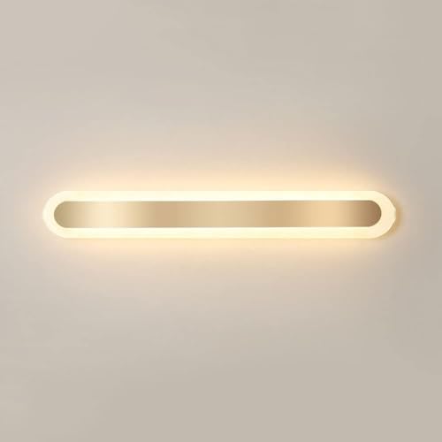Aplique de Pared con Tira de LED, Pantalla acrílica de Hierro Forjado, Aplique de Pared Lineal Simple y Moderno, lámpara de Techo LED