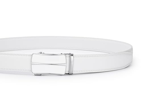 Image of Men's Belt, Ratchet Dress Casual Belt with Adjustable Automatic Buckle Trim to Fit