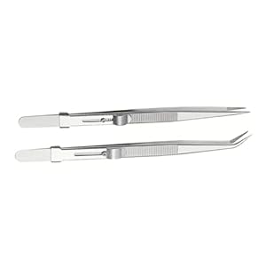 Hemobllo 2 Stück Edelstahl Präzisions-Laborpinzetten