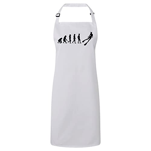 Tablier cuisine blanc pour vos repas en famille après la plongée sport