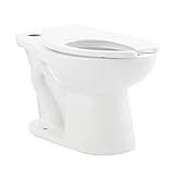 Sirène Floor-Mounted Commercial Elongated Top Flush Spud Flushometer Toilet Bowl