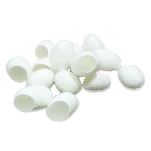 Boule de soie naturelle soin visage et contour des yeux premium réutilisable blanc