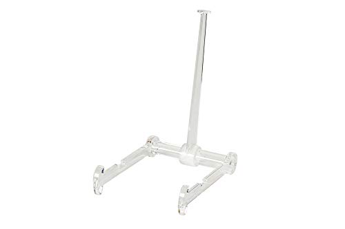 Plate Stand Adjustable Easel, Clear with 6 inch Post, APS-6