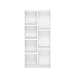 Furinno Luder Bookcase / Book / Storage , 7-Cube, White