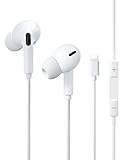 Auriculares In Ear para iPhone,Cascos con Aislamiento de Ruido Soporte Control de Volumen de Llamadas,Compatible con iPhone 13/13 Pro/12/12 Pro/11/11 Pro/7/8 Plus/XS/XR/X Soporta Todo el Sistema iOS