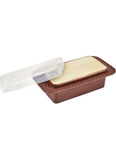Image of SOFTLINE Butter Box with LID - for 500GM Butter, Brown