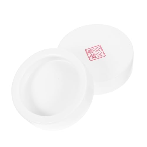 BESTonZON 2Pcs Medium Round Reptile Feeder Bowls Escape Food and Water Dish for Lizards Easy to Clean Stable Base for Safe Use for Reptile Habitats