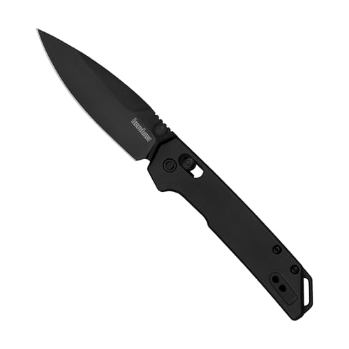 Image of Kershaw Mini Iridium Folding Pocket Knife, 3 inch D2 Steel Blade, DuraLock, Aluminum Handle, Pocketclip