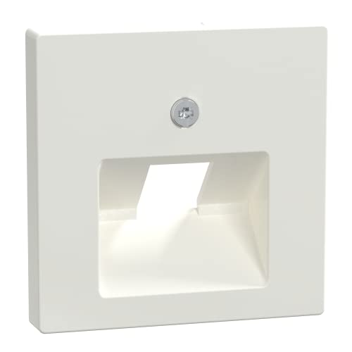 Merten System M 296219 Central Plate for UAE Insert 1-Way Polar White Glossy, Glossy Polar White
