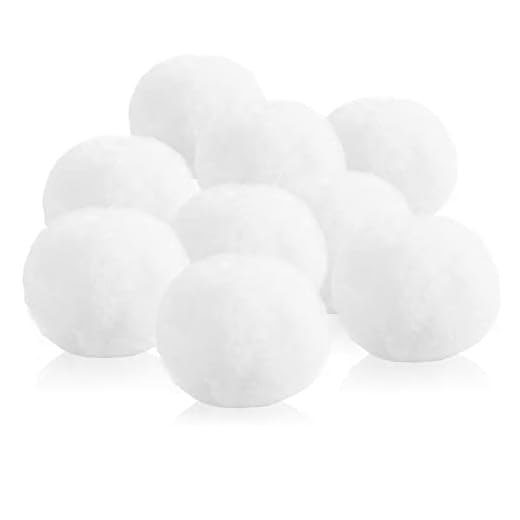 com-four® 9X Bolas de Nieve Blancas - Bolas de Nieve Artificiales para peleas de Bolas de Nieve en Interiores - Bolas de Peluche Suave (8cm - 09x Bola de Nieve)