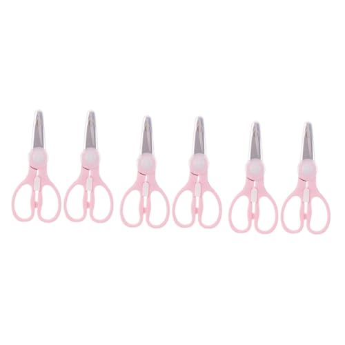 SUPVOX 3sets Baby Food Scissors Toddler Food Scissors Home Meat Portable Infant Fruit Shears Baby Accessories 2pcs*3