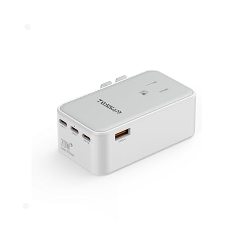 �C�O �ϊ��v���O �S���E�Ή� TESSAN �����^ �C�O���s�p�R���Z���g1USB-A ��3USB C PD 70W �}���[�d�Ή� C/BF/O/A�^�C�v �}���`�ϊ��v���O �؍� �I�[�X�g�����A ���` �C�M���X ���[���b�p �C�^���A �����ȂǗ��s�p�֗��d����