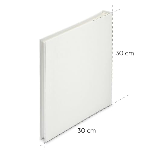 Hama Wrinkled Photo Album (Jumbo Album for DIY Photo Album for Gluing 80 White Pages, Photo Book 30 x 30 cm - Image 4