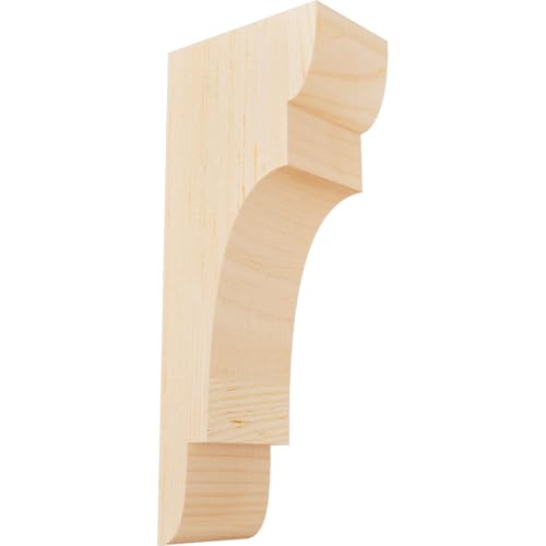 Ekena Millwork COR04X06X14NEB00SDF 3 1/2"W x 6"D x 14"H New Brighton Smooth Corbel, Douglas Fir