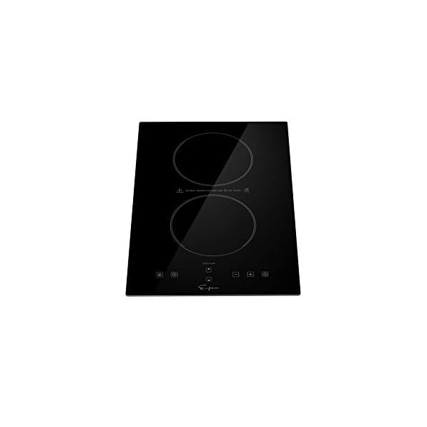 Empava Electric Stove Induction Cooktop Vertical with 2 Burners Vitro